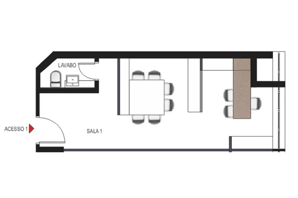 Sala para venda no bairro Chácara das Pedras em Porto Alegre