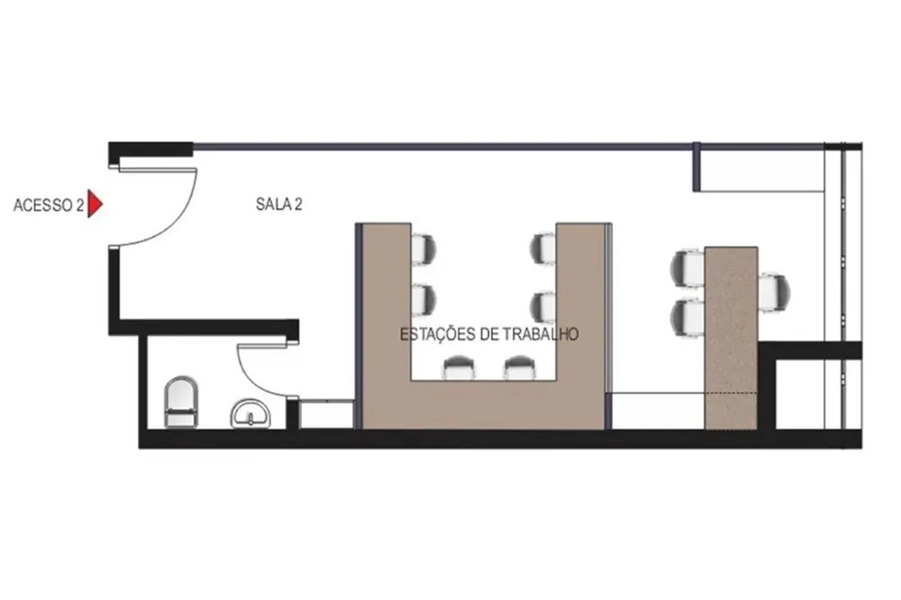 Sala para venda no bairro Chácara das Pedras em Porto Alegre