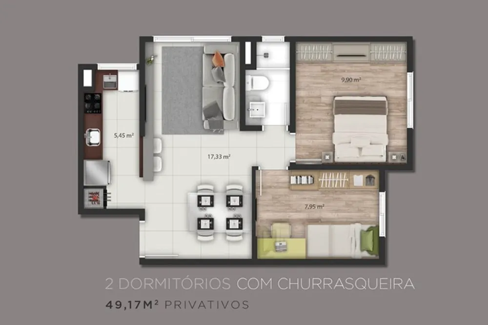 Apartamento para venda no bairro Jardim Sabará em Porto Alegre