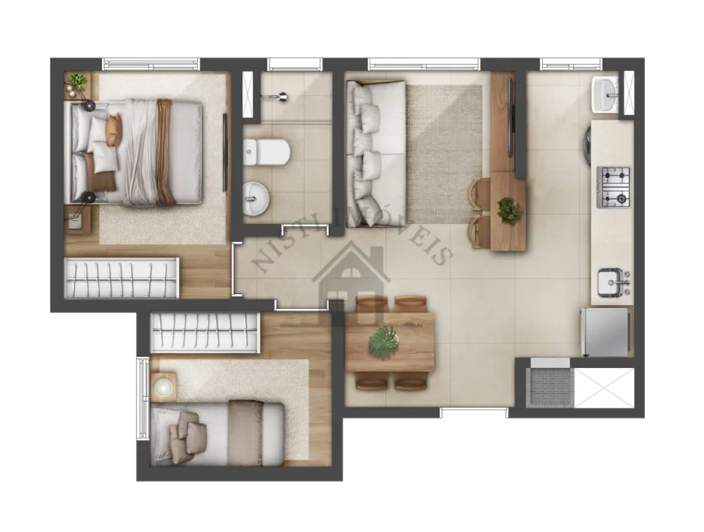 Apartamentos a partir de 1 dormitório na Assis Brasil em Porto Alegre